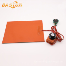 customized 12v dc flexible silicone rubber electric digital heat pad